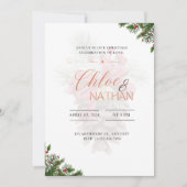  uitnodiging voor kerstbruiloft (Voorkant)