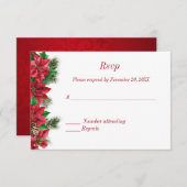 Uitnodiging voor kerstbruiloft (Voorkant / Achterkant)