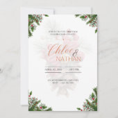  uitnodiging voor kerstbruiloft (Voorkant)