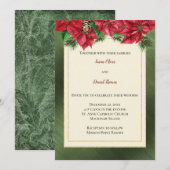 Uitnodiging voor kerstbruiloft (Voorkant / Achterkant)