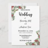 uitnodiging voor kerstbruiloft (Voorkant)