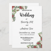 uitnodiging voor kerstbruiloft (Voorkant / Achterkant)