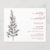 Uitnodiging voor kerstbruiloft (Voorkant)