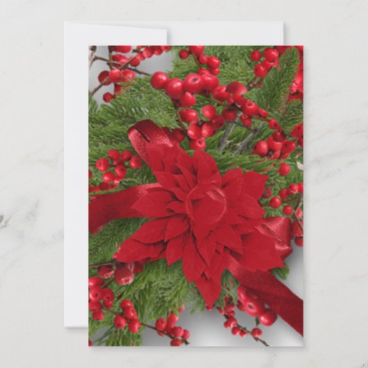 Uitnodiging voor kerstbruiloft (Achterkant)