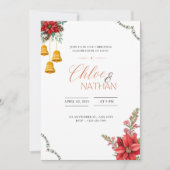 uitnodiging voor kerstbruiloft (Voorkant)