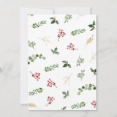 Uitnodiging voor kerstbruiloft (Achterkant)