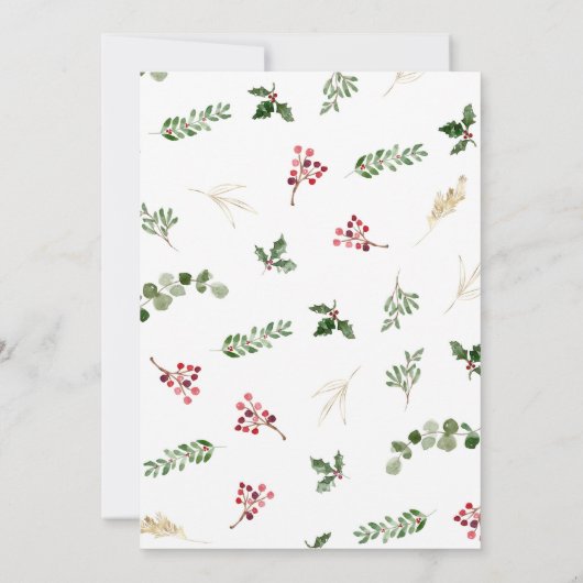 Uitnodiging voor kerstbruiloft (Achterkant)