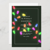 Uitnodiging voor kerstbruiloft (Voorkant / Achterkant)