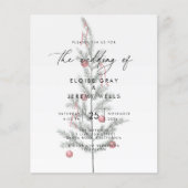 Uitnodiging voor kerstbruiloft flyer (Voorkant)