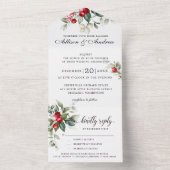 Uitnodiging voor kerstbruiloft in Soft Winter Berr (Binnen)