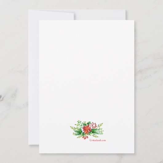 Uitnodiging voor kerstcadeau bij Parade Anchor (Achterkant)