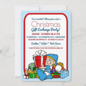 Uitnodiging voor kerstcadeau-uitwisseling (Voorkant)