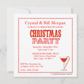 Uitnodiging voor kerstcadeaubonen met suikerriet (Achterkant)