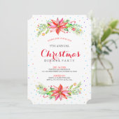 Uitnodiging voor kerstcadeaubonet (Staand voorkant)