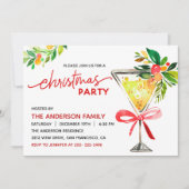 Uitnodiging voor kerstcadeaufeest (Voorkant)