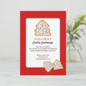 Uitnodiging voor kerstcadeaufeest voor Exchange Ho (Staand voorkant)