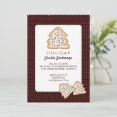 Uitnodiging voor kerstcadeaufeest voor Exchange Ho (Staand voorkant)