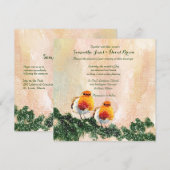 Uitnodiging voor kerstcadeaus voor aangepaste brui (Voorkant / Achterkant)