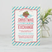 Uitnodiging voor kerstcadeaus voor Exchange Party (Staand voorkant)