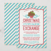 Uitnodiging voor kerstcadeaus voor Exchange Party (Voorkant / Achterkant)