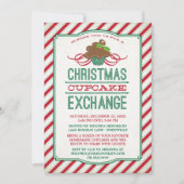 Uitnodiging voor kerstcadeaus voor Exchange Party (Voorkant)
