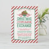 Uitnodiging voor kerstcadeaus voor Exchange Party (Staand voorkant)