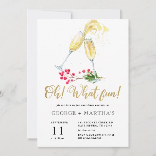  Uitnodiging voor kerstcadeautjes (Voorkant)