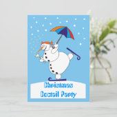 Uitnodiging voor kerstcadeautjes (Staand voorkant)