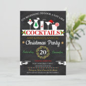 Uitnodiging voor kerstcadeautjes (Staand voorkant)