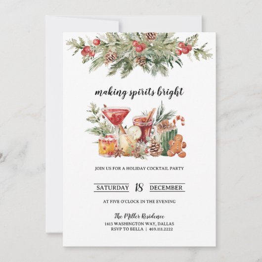 Uitnodiging voor kerstcadeautjes (Voorkant)