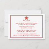 Uitnodiging voor kerstcadeautjes met wisselen (Achterkant)