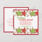 Uitnodiging voor kerstcadeautjes met wisselen (Voorkant / Achterkant)