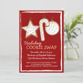 Uitnodiging voor kerstcadeautjes met wisselen van  (Staand voorkant)