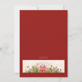 Uitnodiging voor kerstcadeautjes voor feestdagen (Achterkant)