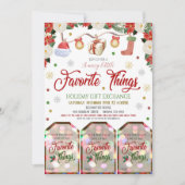 Uitnodiging voor kerstcadeauuitwisseling (Voorkant)