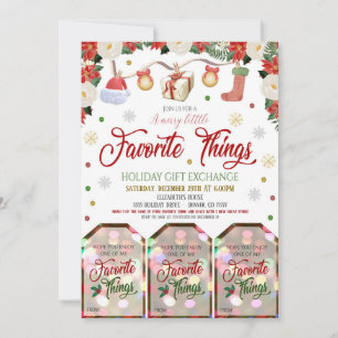 Uitnodiging voor kerstcadeauuitwisseling