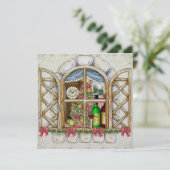 Uitnodiging voor kerstcadeauvenster - SRF (Staand voorkant)