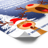 Uitnodiging voor kerstcarol zingende partij poster (Hoek)