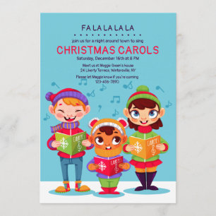 Uitnodiging voor kerstCarolers