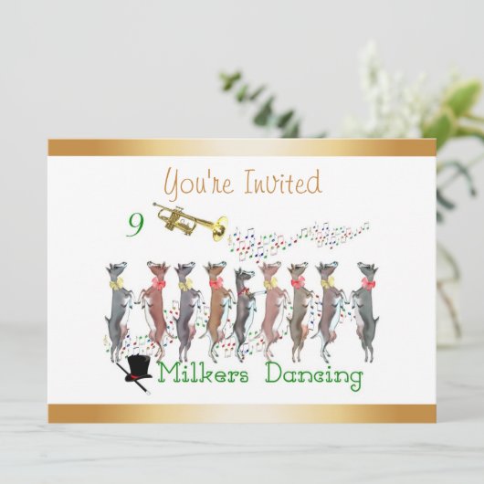 Uitnodiging voor kerstCaroling 2 (Staand voorkant)