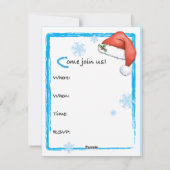 Uitnodiging voor kerstchocolade Lab (Achterkant)