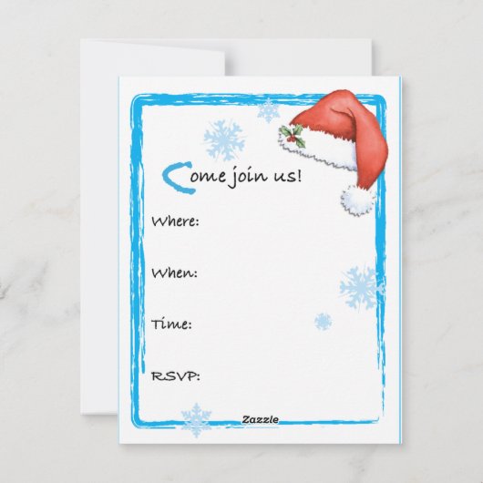 Uitnodiging voor kerstchocolade Lab (Achterkant)