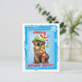 Uitnodiging voor kerstchocolade Lab (Staand voorkant)