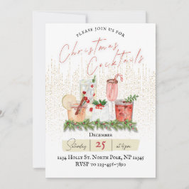Uitnodiging voor kerstcocktails