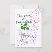 uitnodiging voor kerstcocktails (Voorkant)