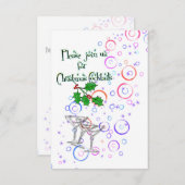 uitnodiging voor kerstcocktails (Voorkant / Achterkant)