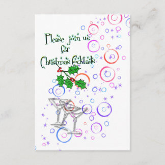 uitnodiging voor kerstcocktails