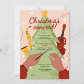 Uitnodiging voor kerstconcert (Voorkant)