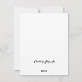 Uitnodiging voor kerstdiner en stille veiling (Achterkant)