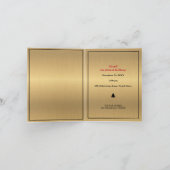 Uitnodiging voor kerstdiner familie foto (Binnen)